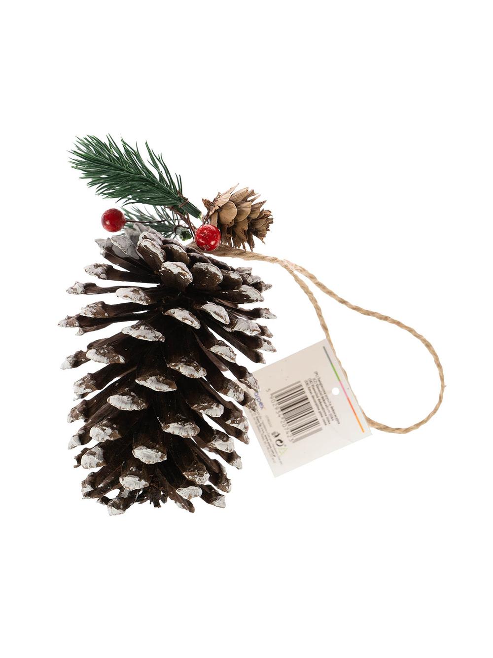 Świąteczna szyszka dekoracyjna