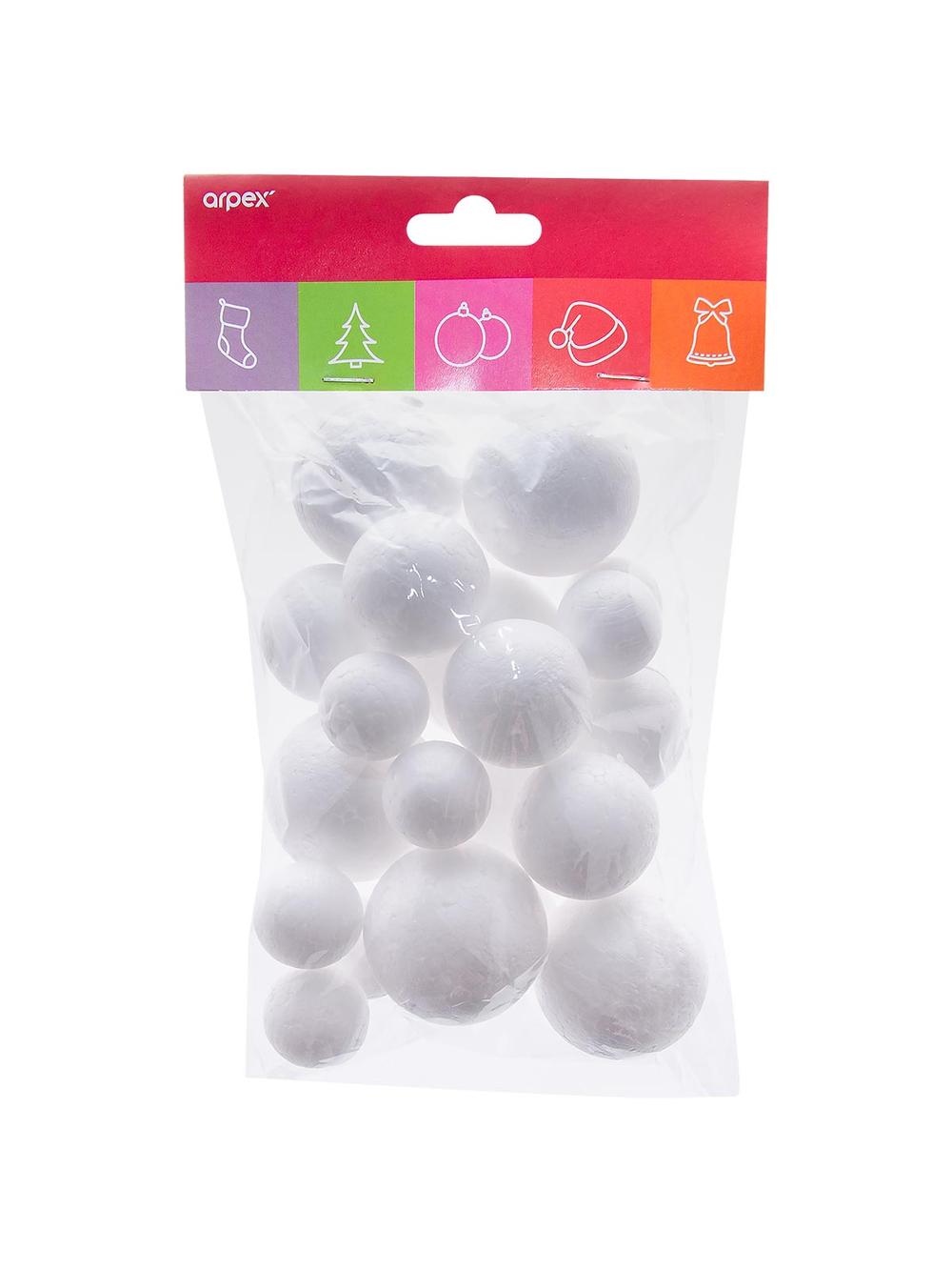 Kule styropianowe mix rozmiarów (20 szt.)