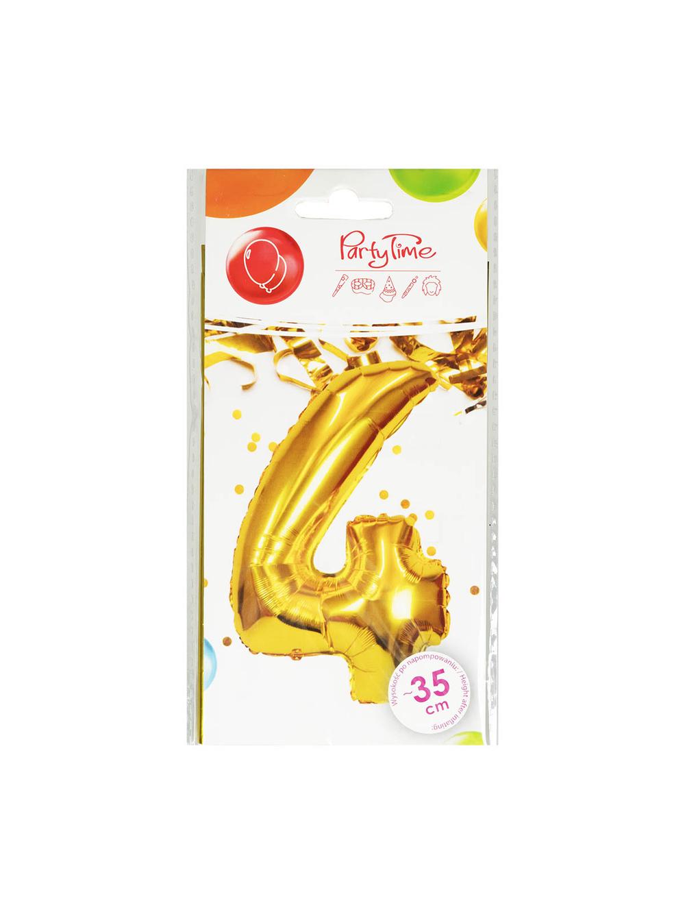 Balon foliowy cyferka nr 4