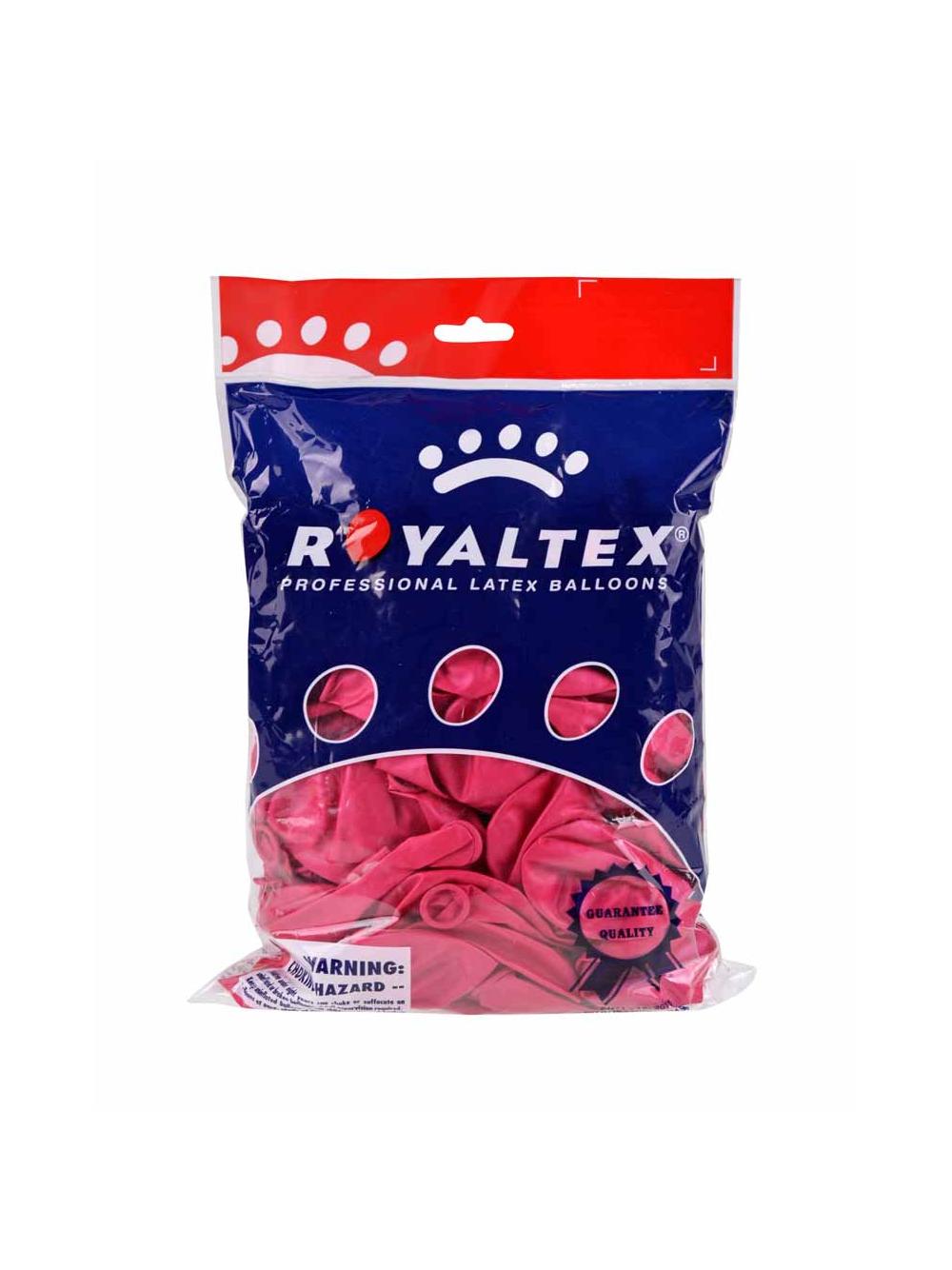 Balony metalizowane 10" ciemne różowe nr 083 (100 szt.)