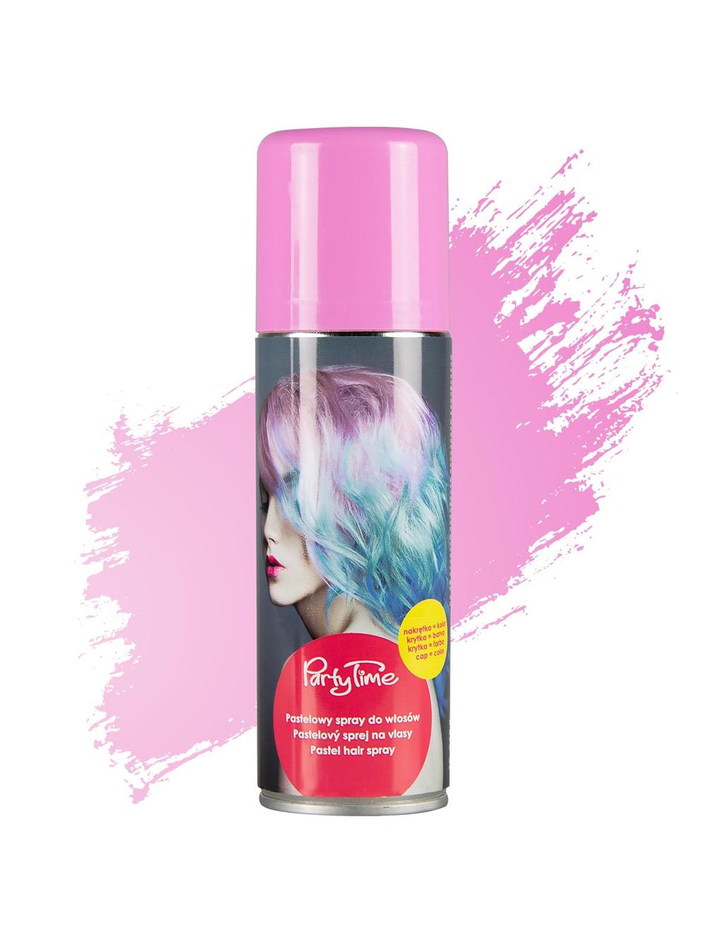 Pastelowy spray do włosów różowy