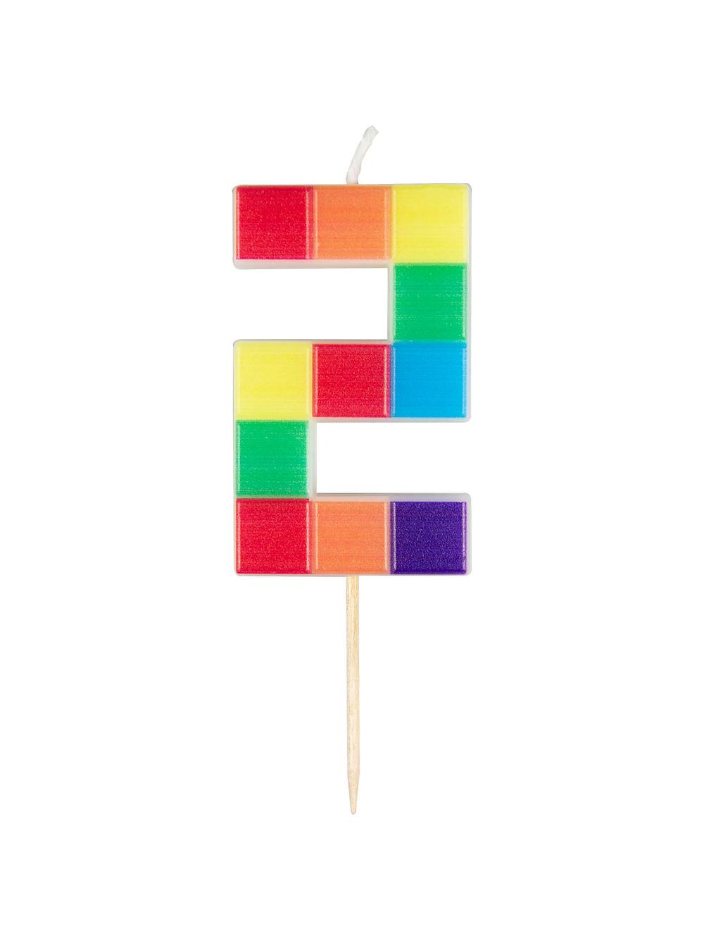 Świeczka cyferka klocki nr 2