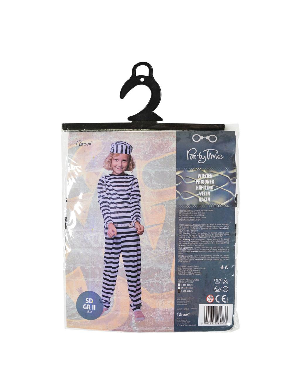 Strój dziecięcy - Więzień - rozmiar M