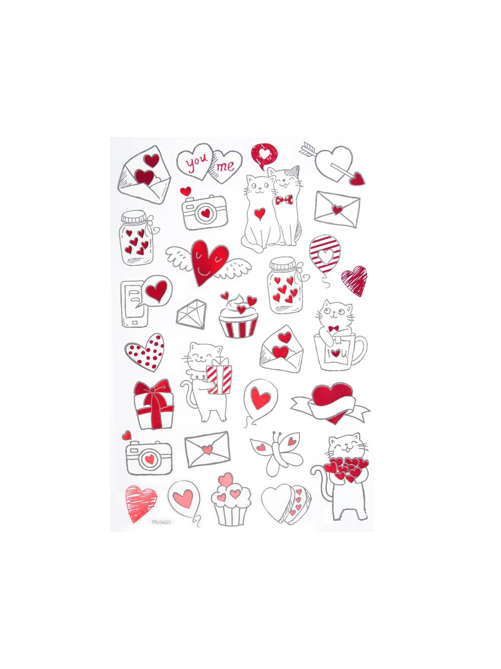 Naklejki - serduszka na wesoło