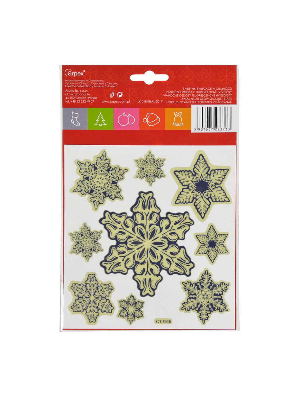 Śnieżynki świecące w ciemności