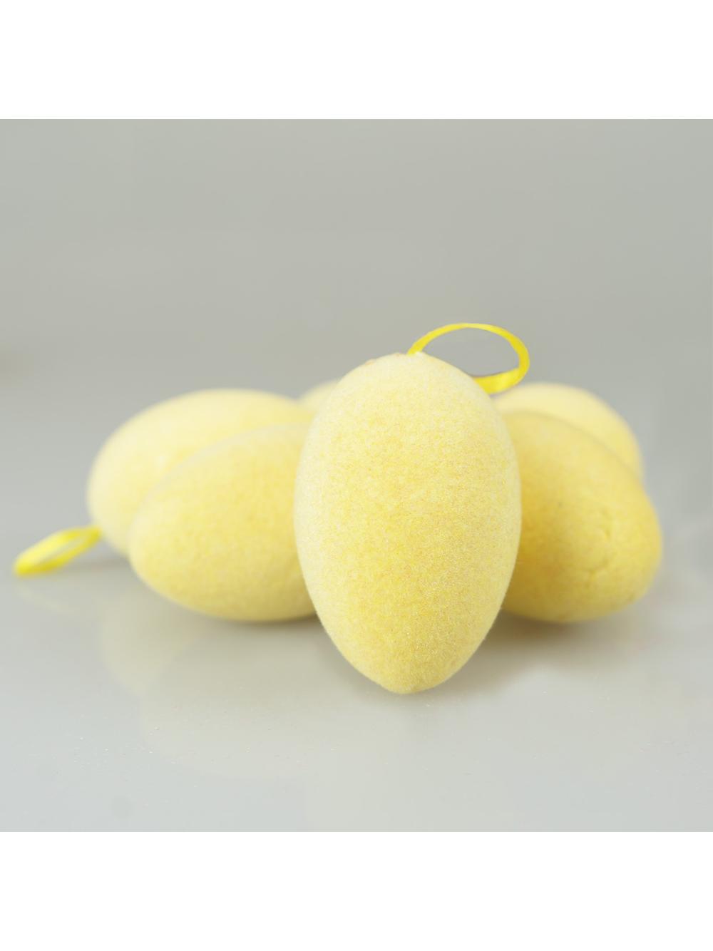 Dekoracyjne jajeczka flokowane (6 szt.)