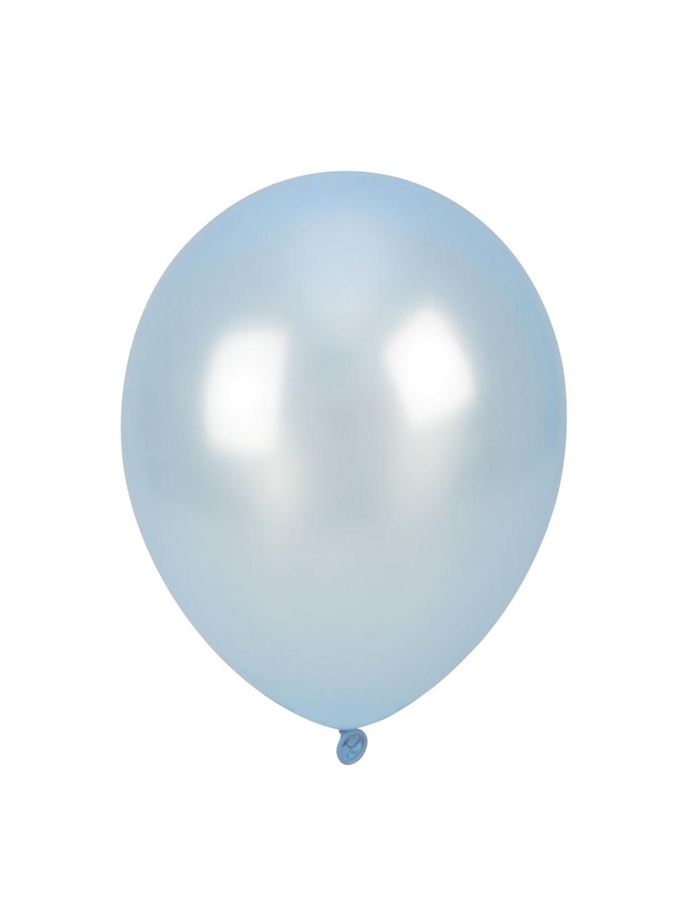 Balony metalizowane 10'' błękitne (100 szt.)