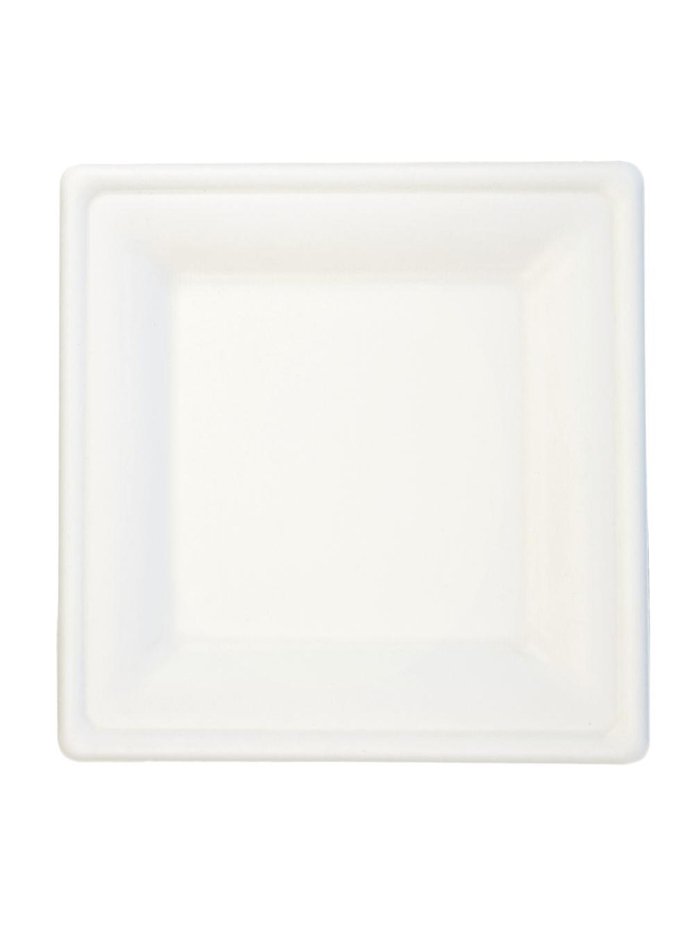 Talerze 20x20 cm - trzcina cukrowa (6 szt.)