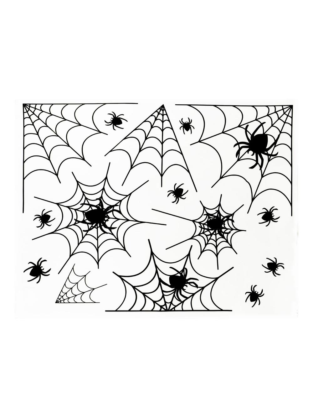 Dekoracja elektrostatyczna - pajęczyna