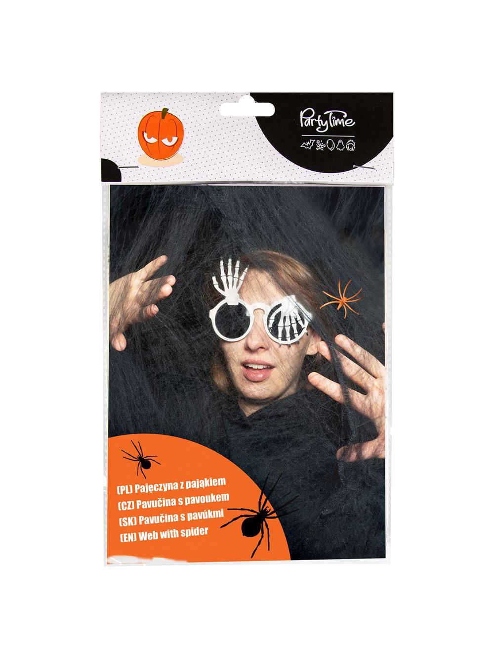 Czarna pajęczyna z pająkiem