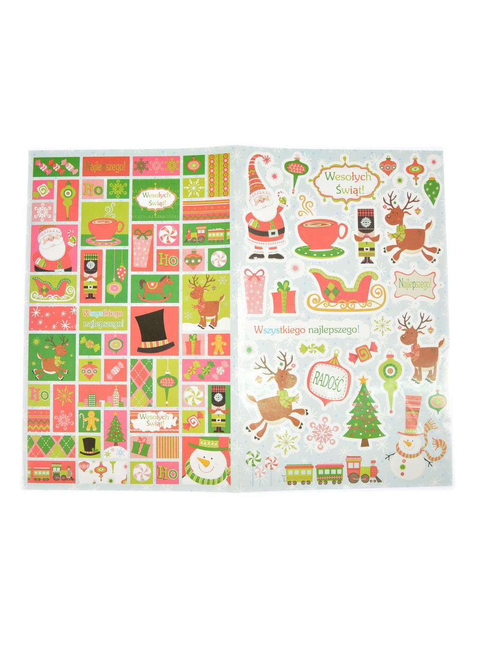 Świąteczny zestaw naklejek