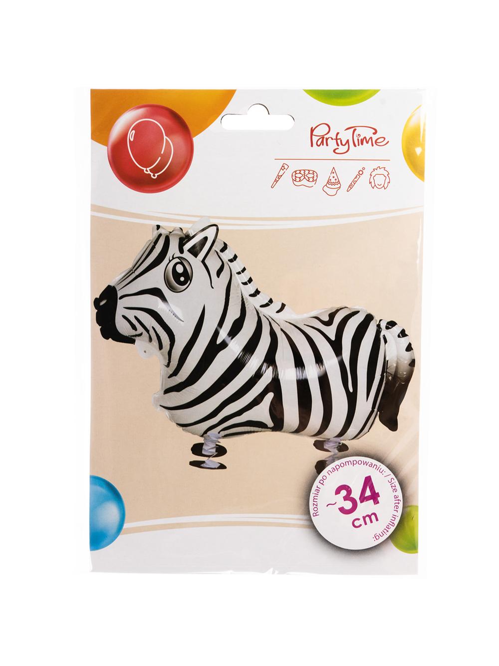 Balon foliowy chodzący - zebra