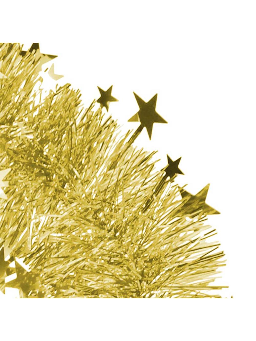 Łańcuch dekoracyjny - gwiazdki złoty