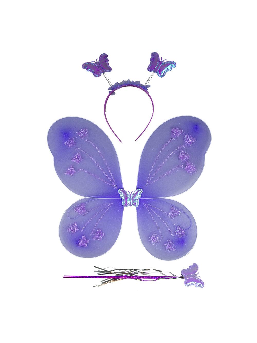 Zestaw motylka (skrzydełka, opaska, różdżka)