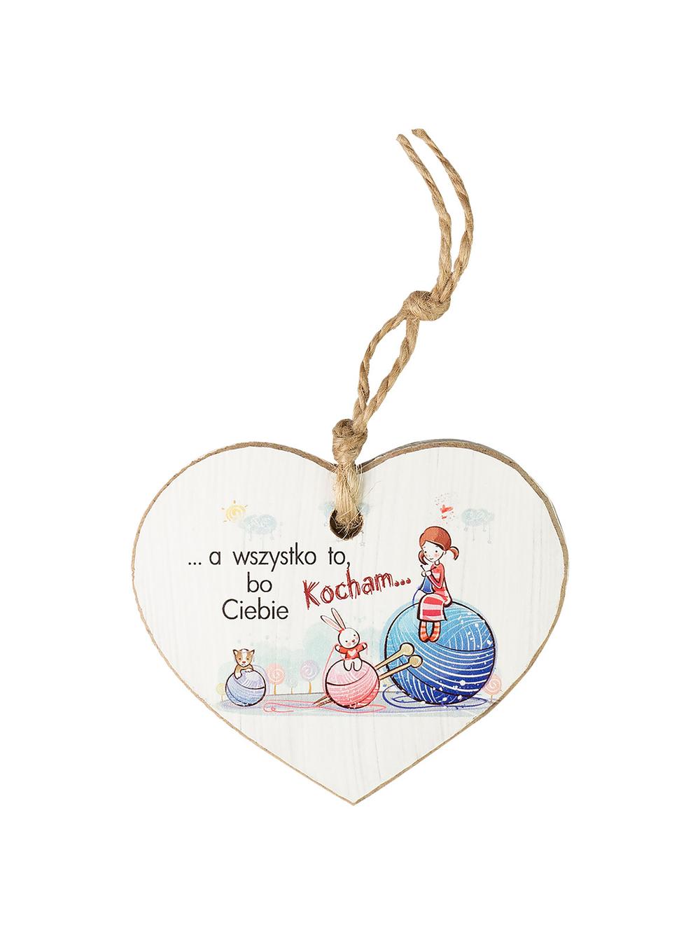 Drewniana tabliczka dekoracyjna duża