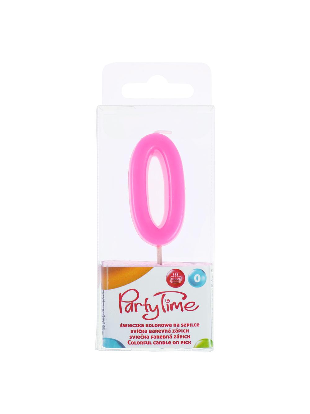 Świeczka kolorowa na szpilce nr 0
