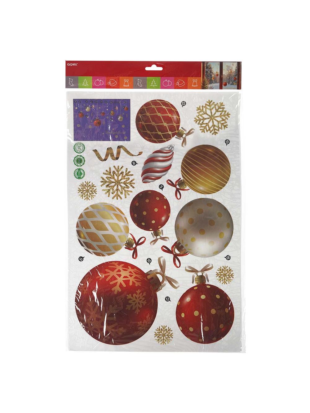 Naklejki elektrostatyczne - bombki