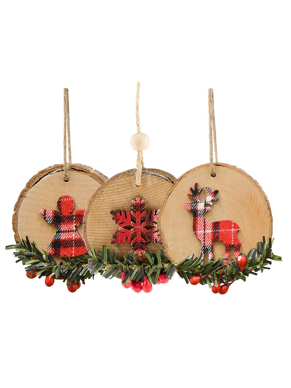 Drewniana zawieszka - kratka