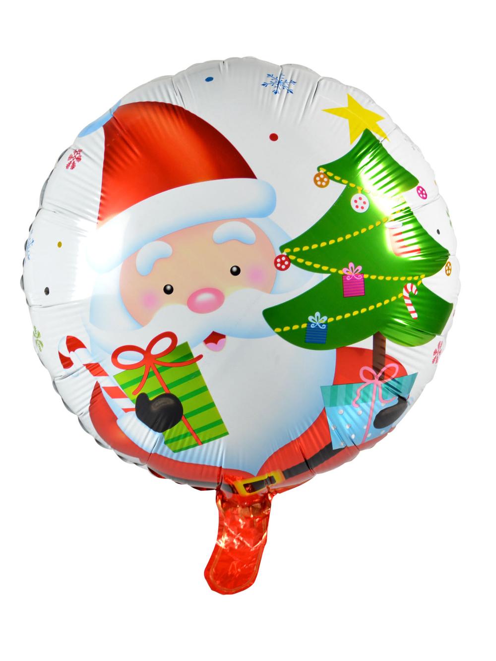 Świąteczny balon foliowy okrągły