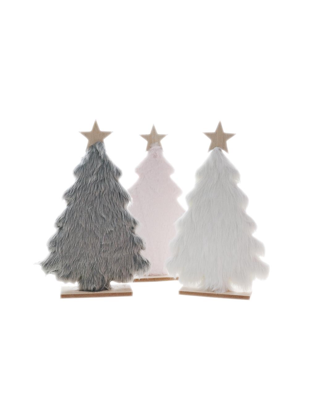 Drewniana choinka z futerkiem