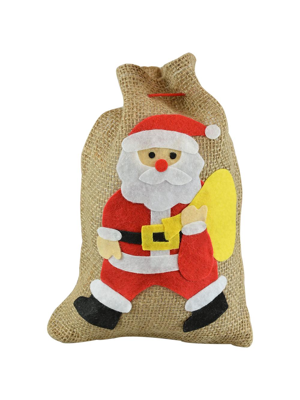 Jutowy worek na prezenty