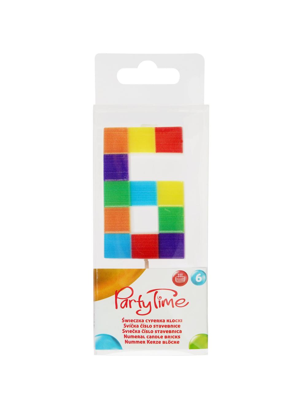 Świeczka cyferka klocki nr 6