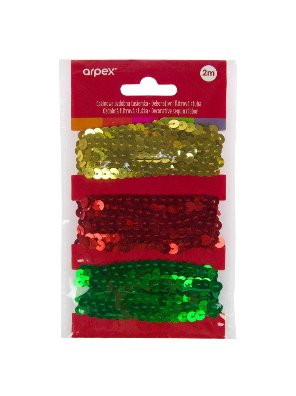 Cekinowa ozdobna tasiemka (3 szt.)