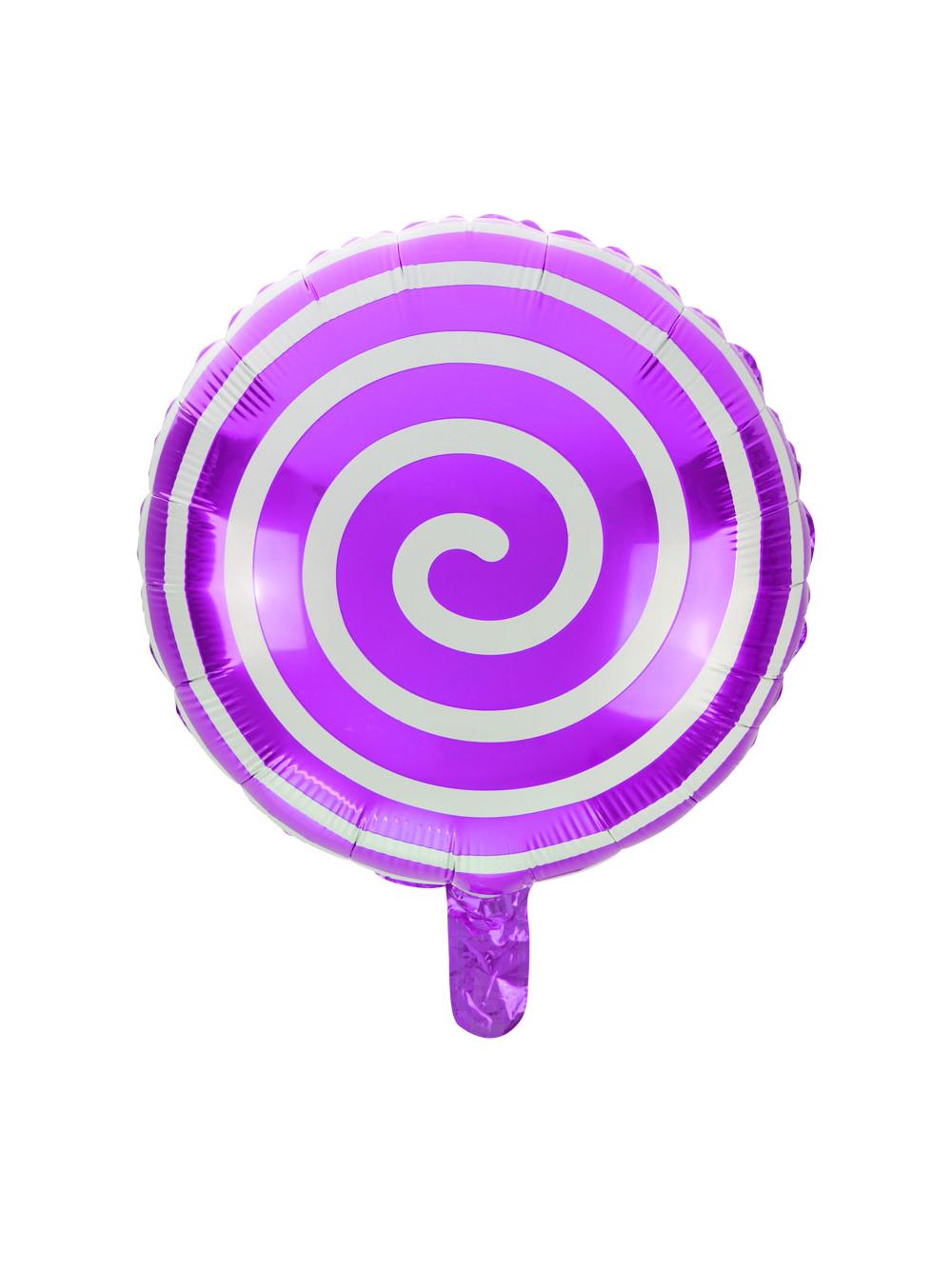 Balon foliowy lizak fioletowy