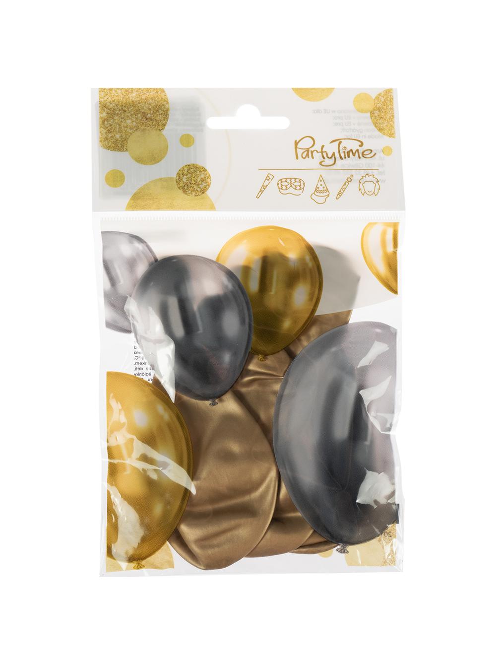 Balony - Celebrate! Efekt chromu (5 szt.) złote