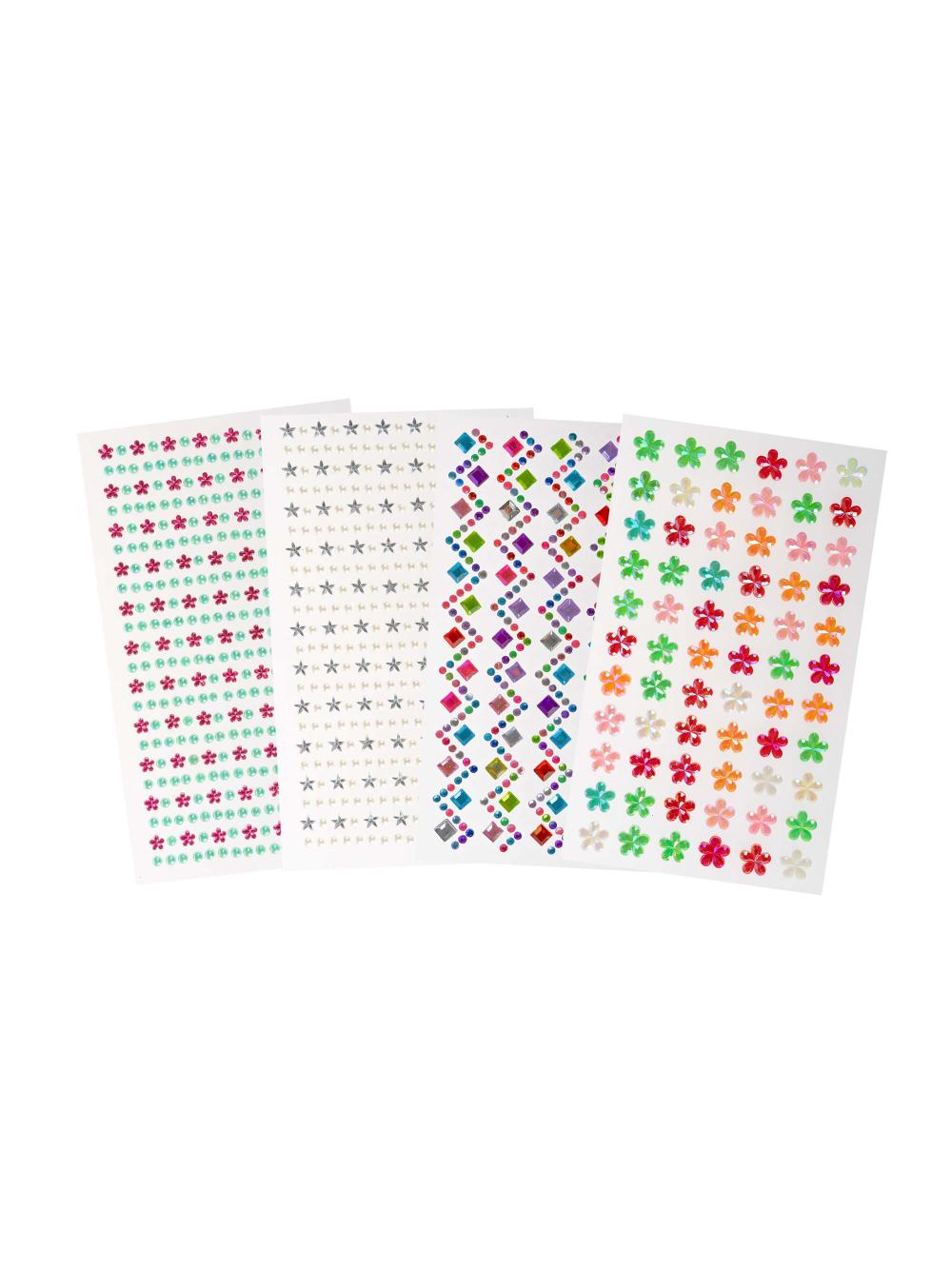 Samoprzylepne kryształki dekoracyjne