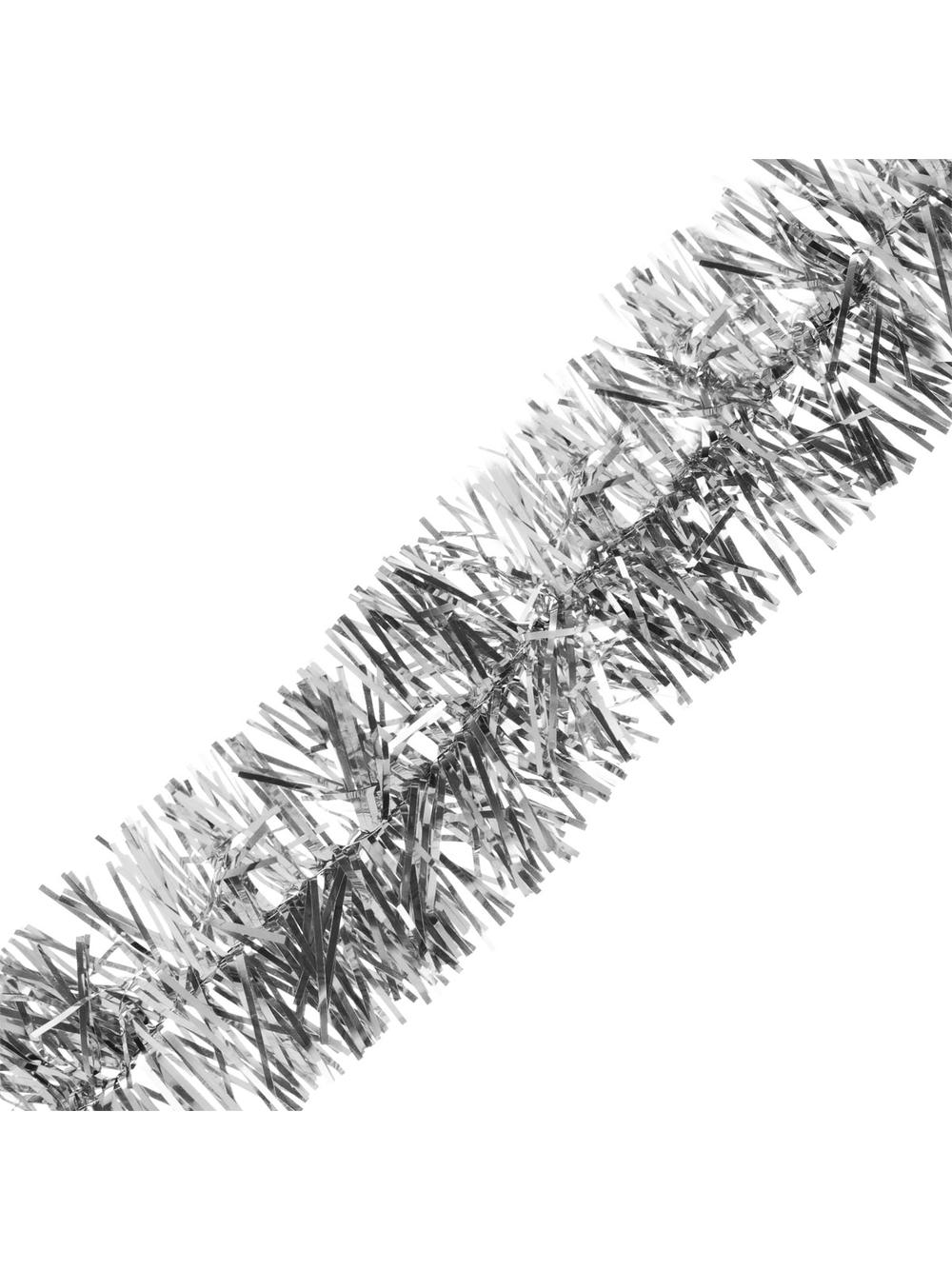 Łańcuch dekoracyjny długi srebrny