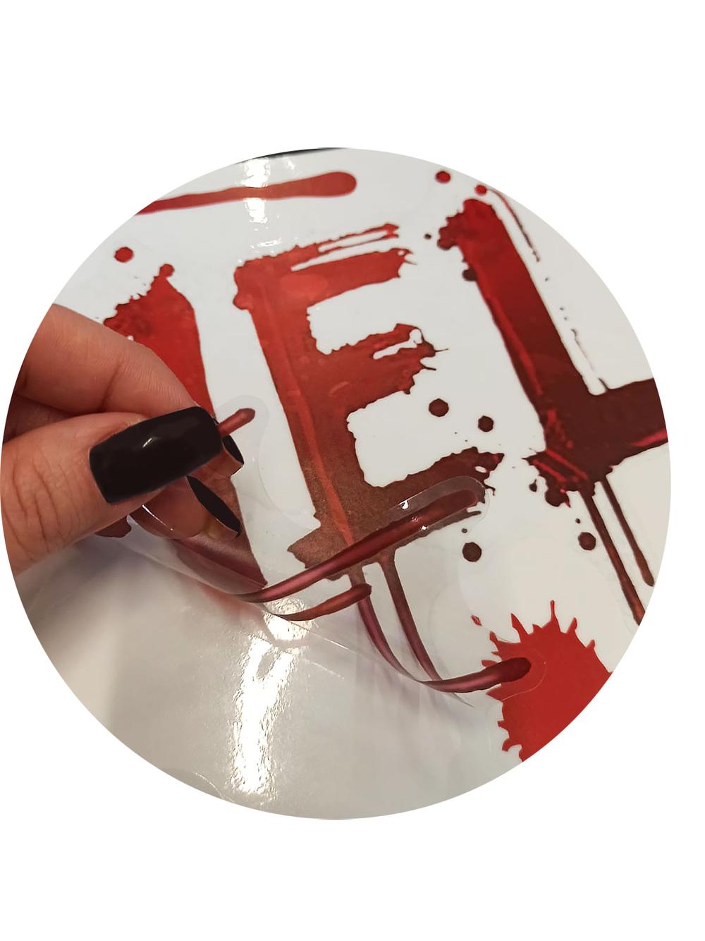 Halloweenowa dekoracja elektrostatyczna