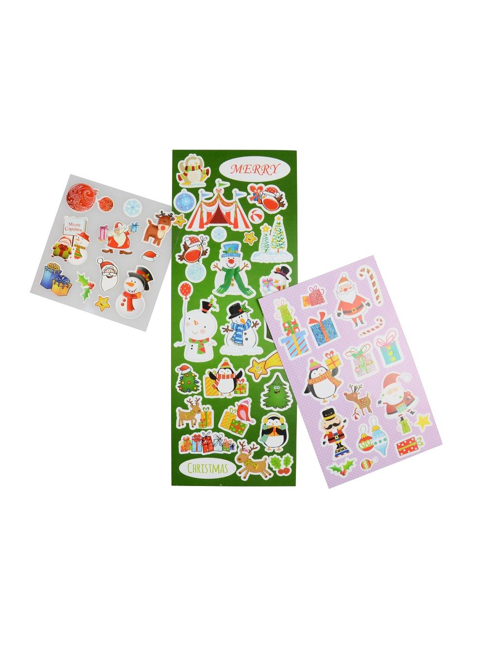 Zestaw naklejek świątecznych