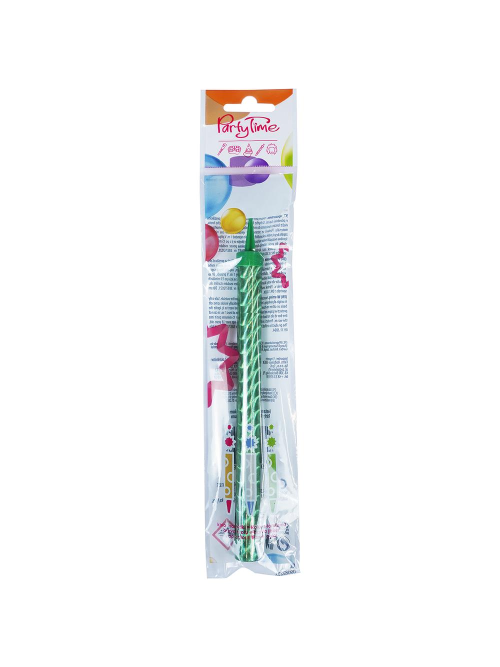 Fontanna party premium kolorowy płomień 18 cm (zielony)