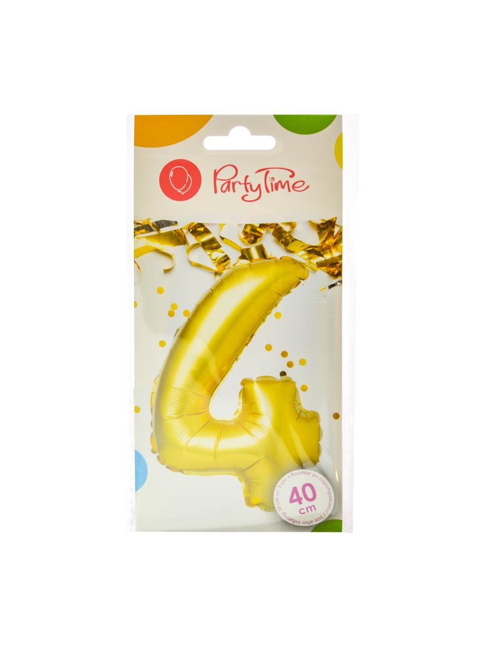 Balon foliowy cyferka nr 4