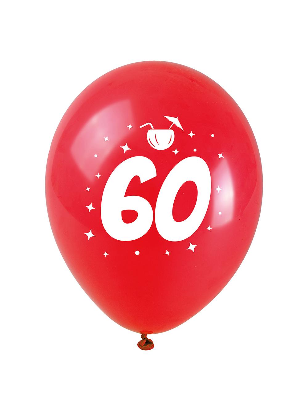 Balony jubileuszowe - 60 (3 szt.)