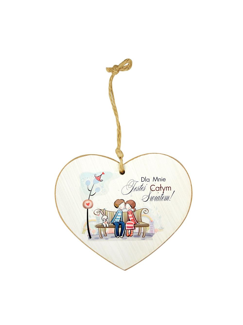 Drewniana tabliczka dekoracyjna duża