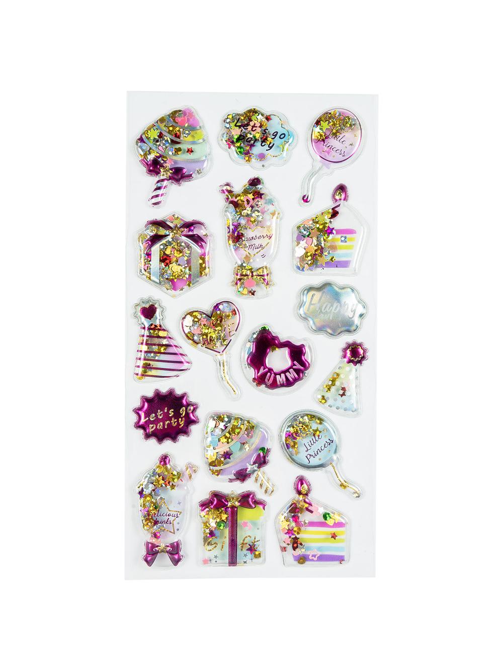 Naklejki 3D z konfetti