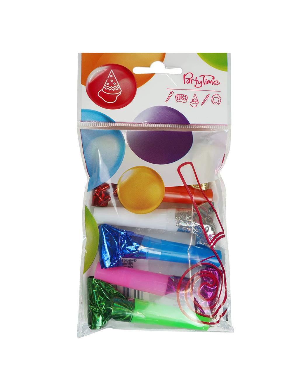 Gwizdki holograficzne multikolor (6 szt.)