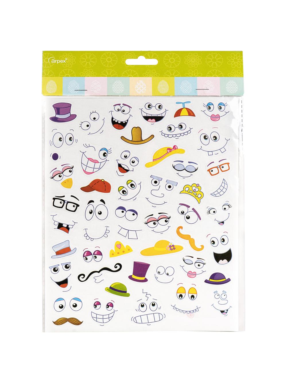 Naklejki do zdobienia pisanek - buźki