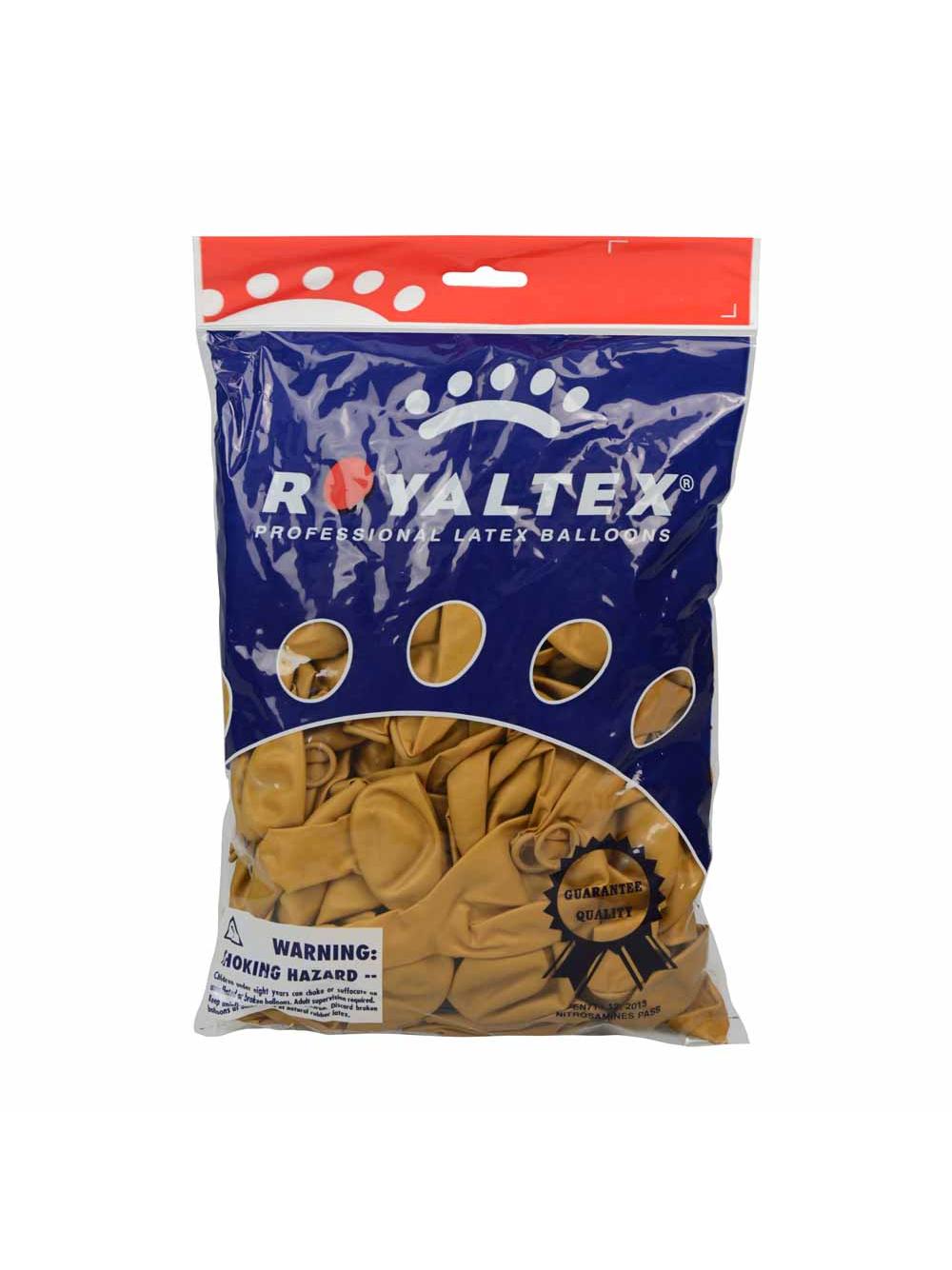 Balony metalizowane 10'' złote (100 szt.)