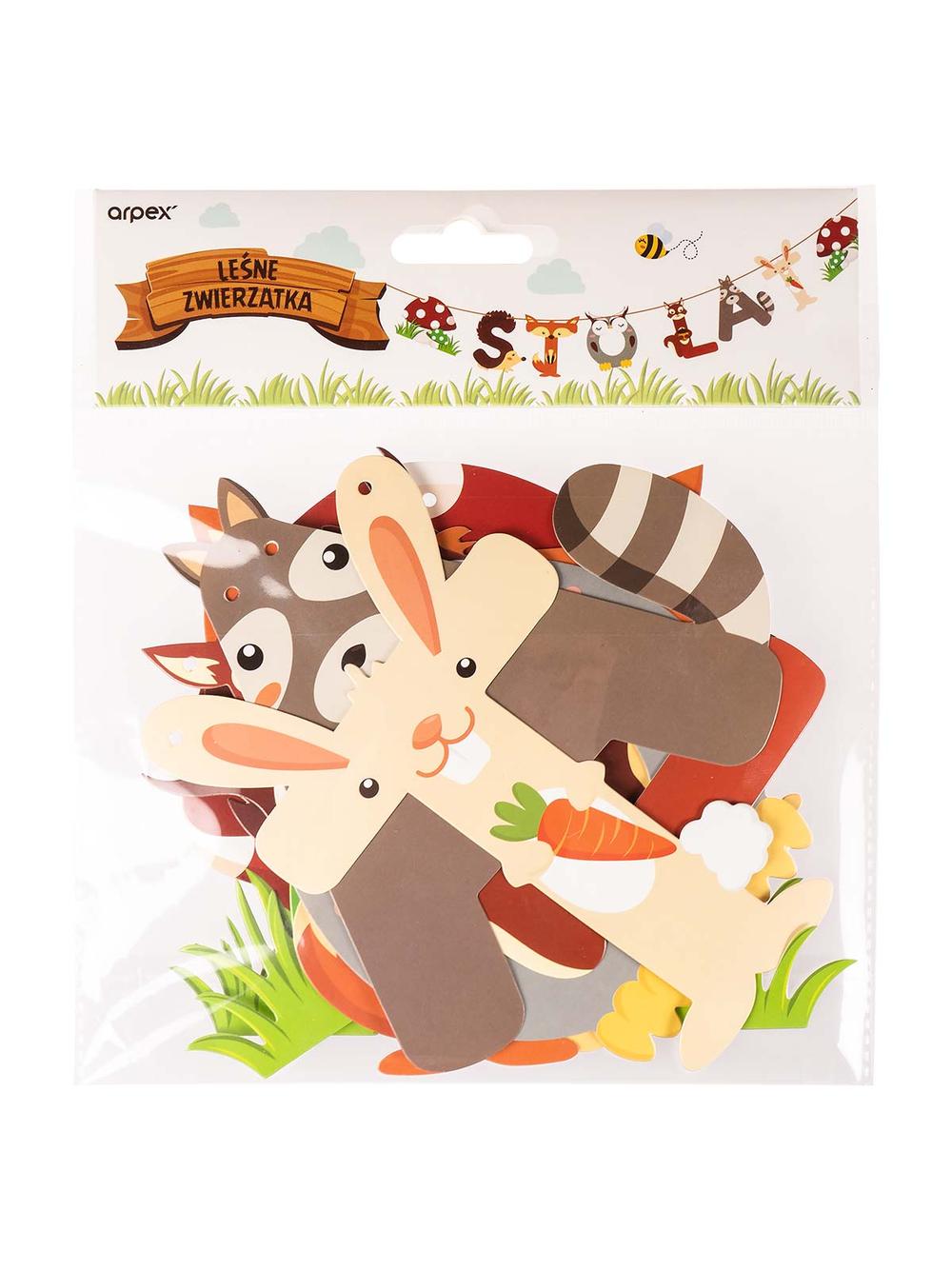 Girlanda "Sto lat" - Leśne zwierzątka - FSC Mix Credit