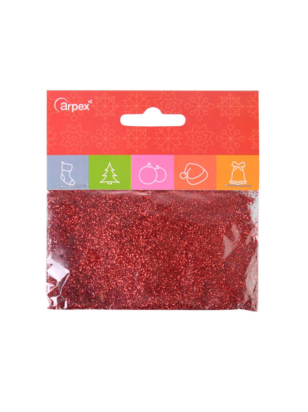 Brokat sypki czerwony