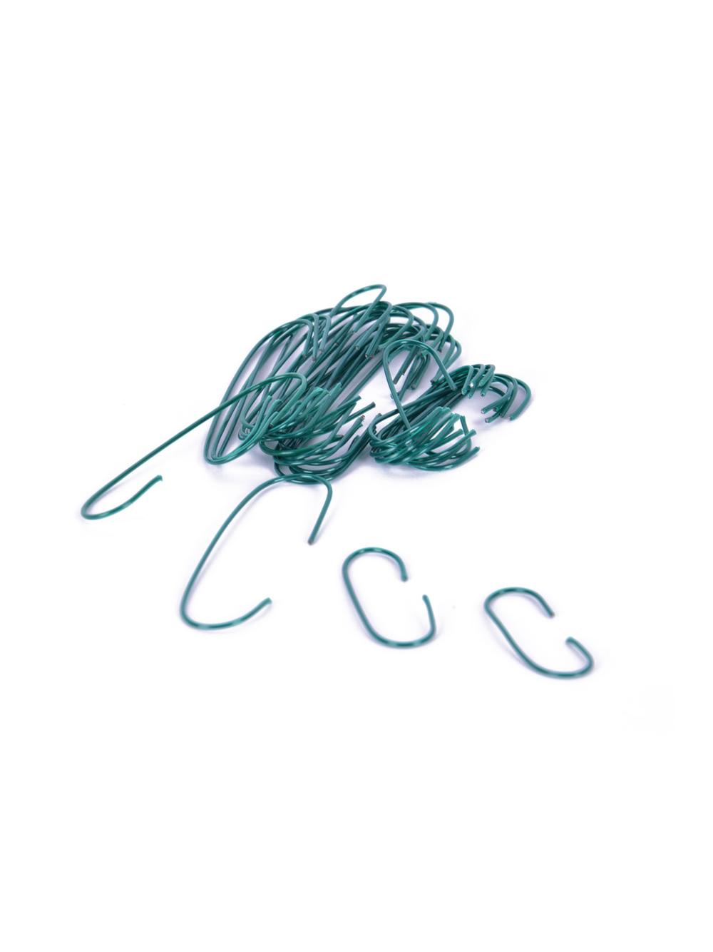 Haczyki metalowe zielone (150 szt.)