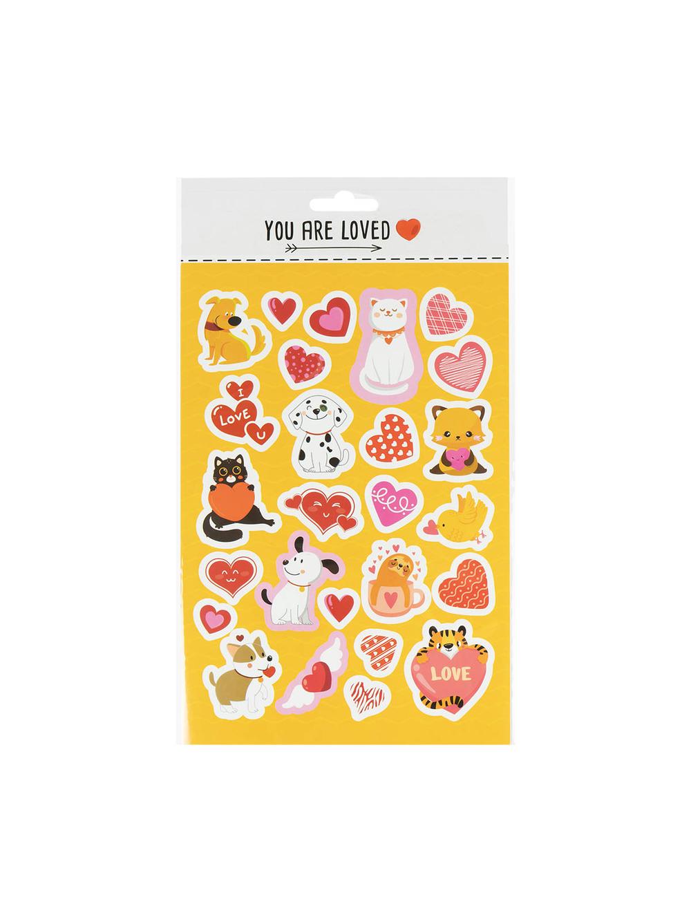 Urocze naklejki walentynkowe