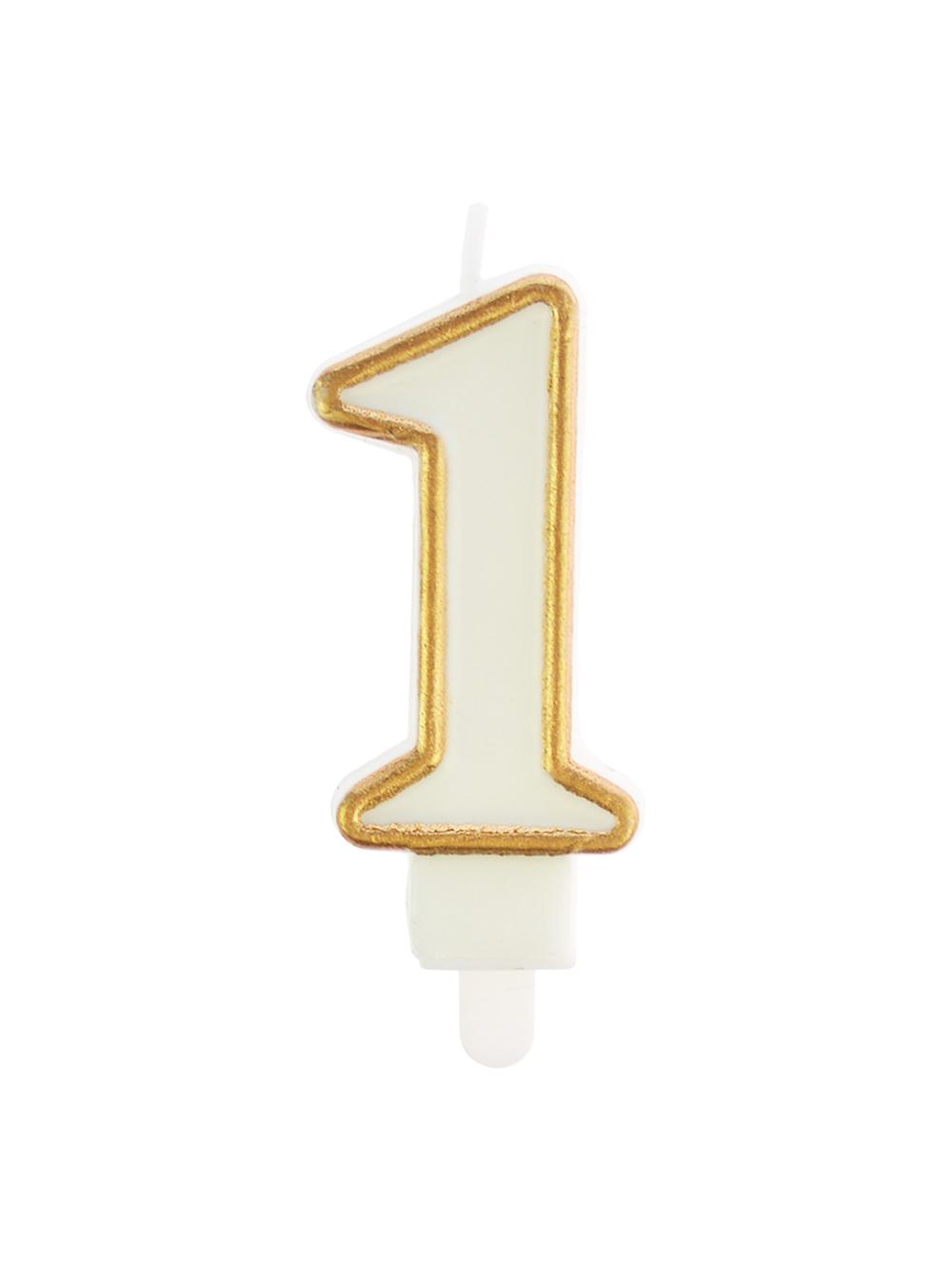 Świeczka cyferka nr 1 złota