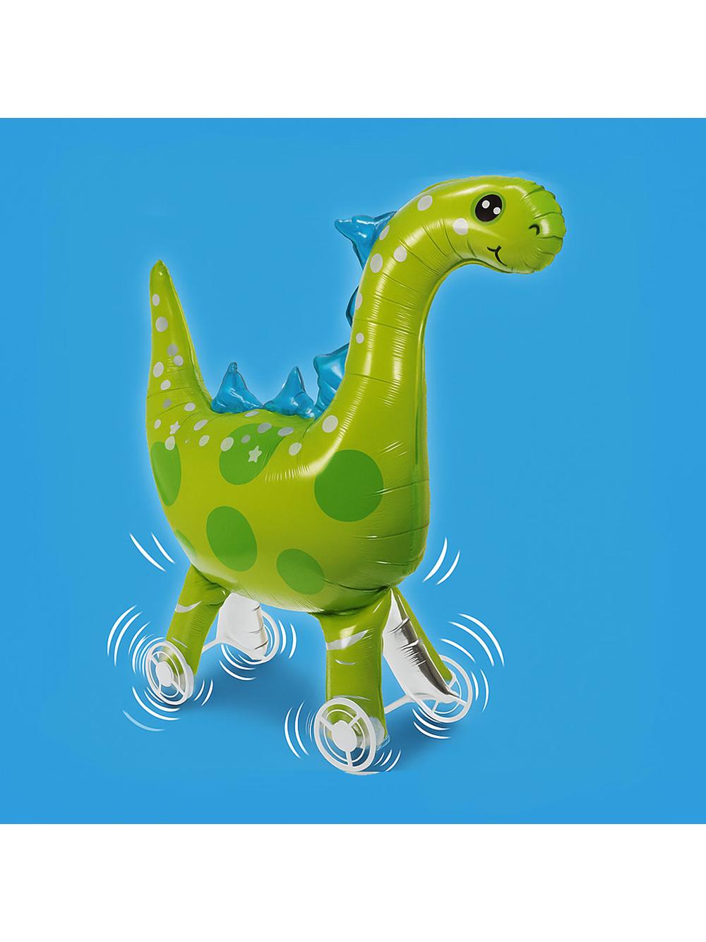 Balon foliowy jeżdżący (z kółkami) - dinozaur