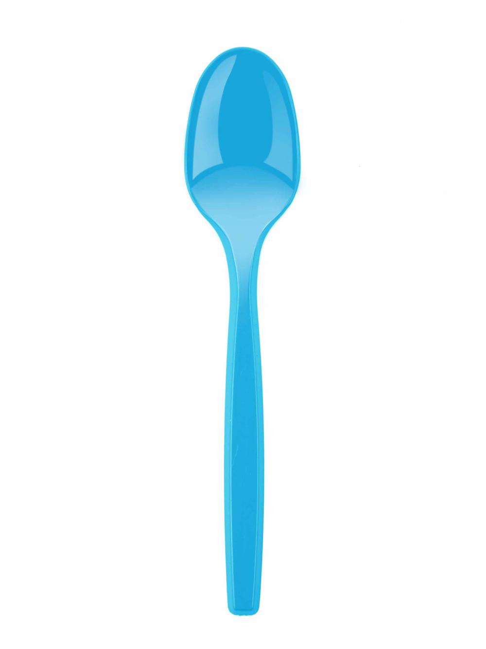 Łyżki plastikowe w soczystych kolorach (6 szt.)