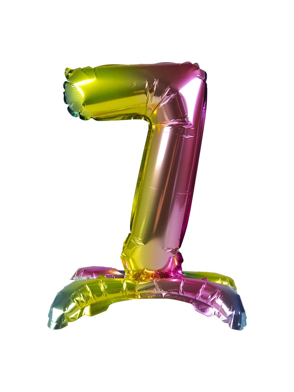 Balon foliowy cyferka stojący nr 7