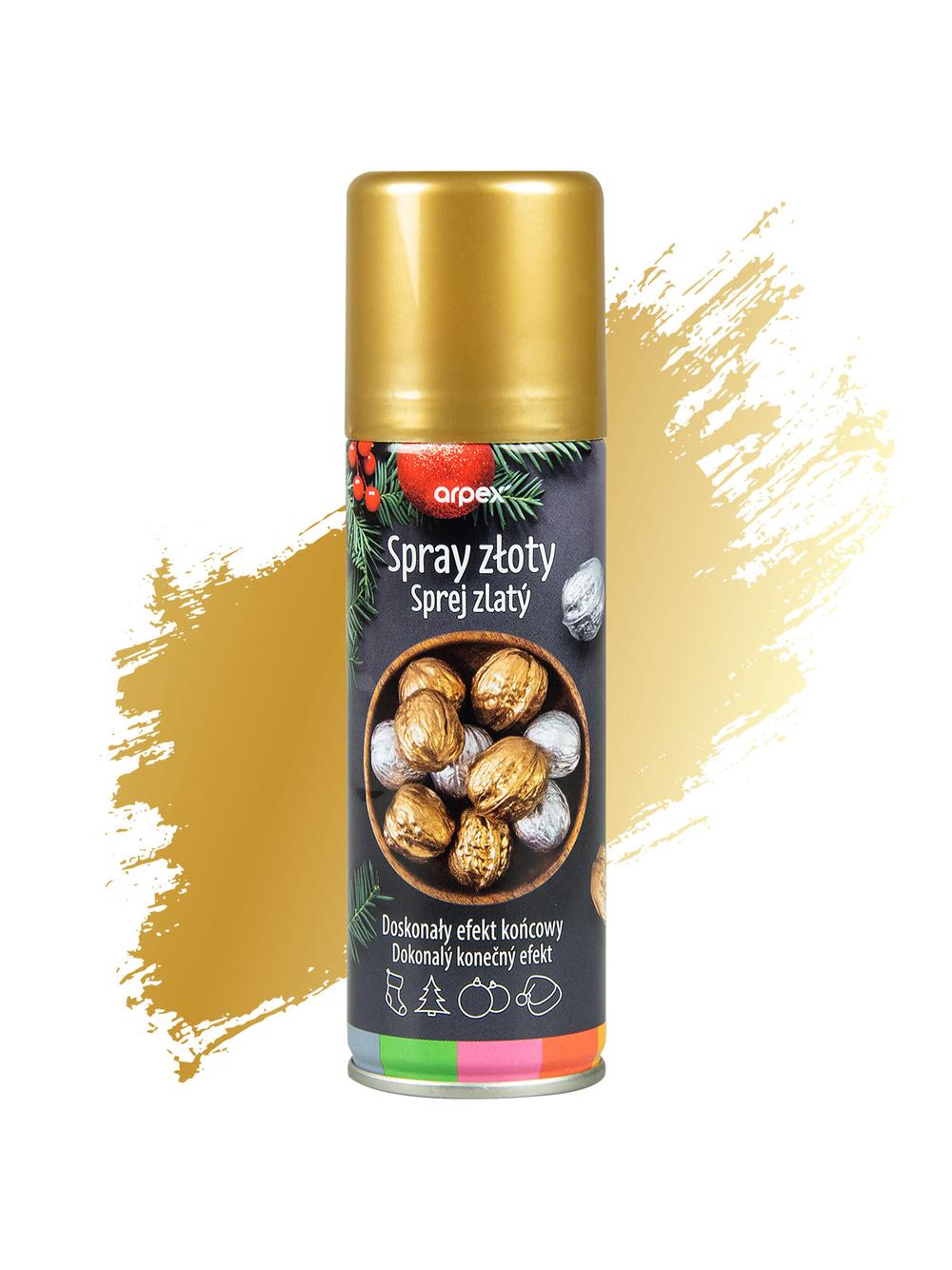 Spray dekoracyjny złoty